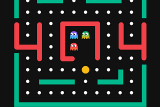 Pacman-style 404 game article